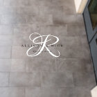 Modern White Calligraphy Monogram Wedding
