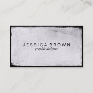 Modern White Chalkboard Vintage Business Cards