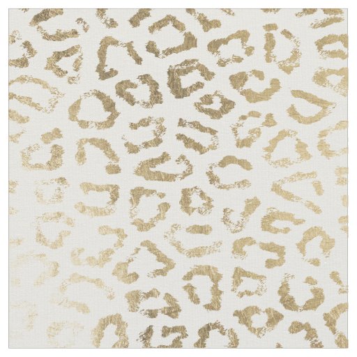 Simple modern white chic faux gold cheetah print paper napkins