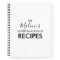 Modern White Family Recipe Book