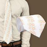 Modern White Floral Pattern Tie<br><div class="desc">Modern White Floral Pattern neck tie. An elegant and simple flower pattern on a white background.</div>