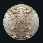 Modern White Flowers Pearls Dartboard<br><div class="desc">Beautiful Modern White Flowers Pearls Dartboard</div>