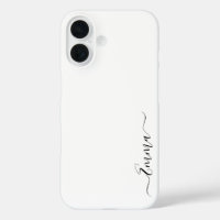 Modern White Girly Print Trendy