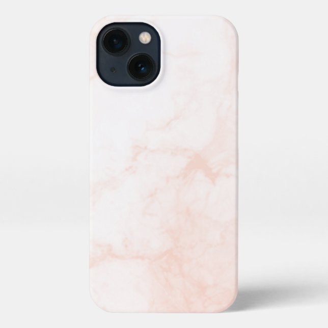 Modern White & Golden Marble iPhone Case (Back)
