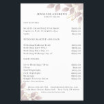 Modern, White Grey-Pink Leafy Flyer<br><div class="desc">Modern leafy flyer  in white,  grey-pink. Edit your product in minutes by adding your data. You can change the font/colour/position by "further personalisation".</div>