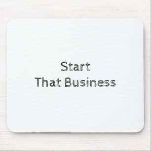 Modern White Inspirational Motivational Text Based Mouse Mat