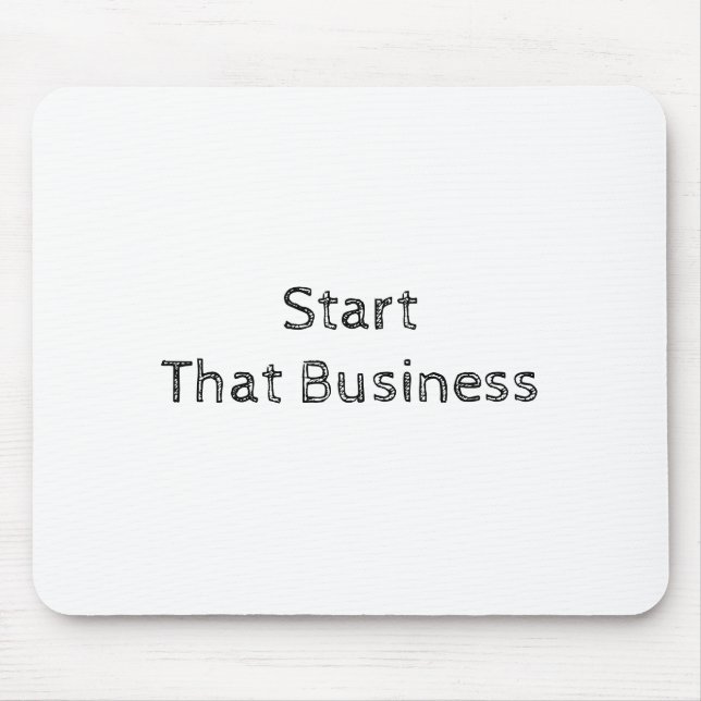 Modern White Inspirational Motivational Text Based Mouse Mat (Front)