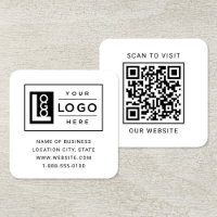 Modern White Logo QR Code Scan Website