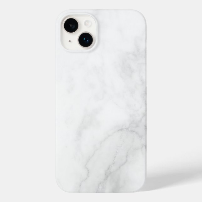 Modern White Marble Case-Mate iPhone Case (Back)