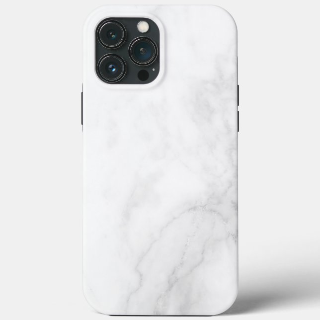 Modern White Marble Case-Mate iPhone Case (Back)