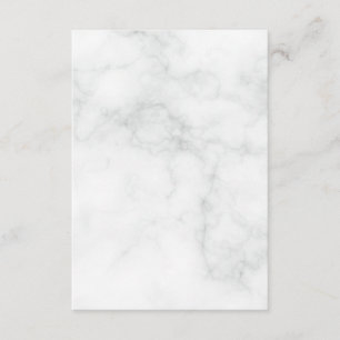 Modern White Marble Enclosure Card