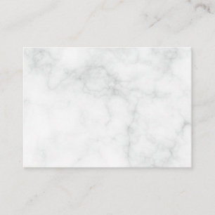 Modern White Marble Enclosure Card