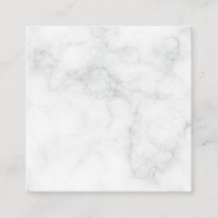 Modern White Marble Enclosure Card