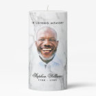 Modern White Marble In Loving Memory Photo Tribute