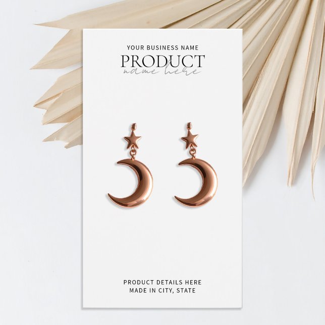 Modern White Minimalist Custom Display Card (Creator Uploaded)