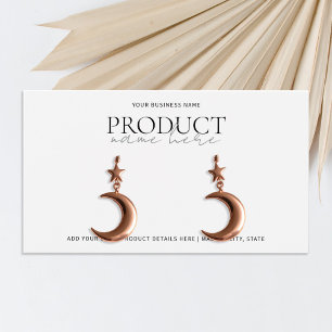Modern White Minimalist Custom Display Card
