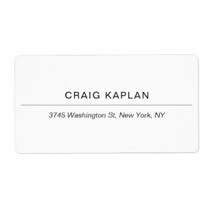 Modern White Minimalist Plain Professional Unique