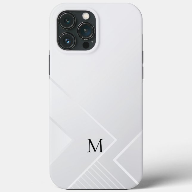 Modern White Pattern Case-Mate iPhone Case (Back)