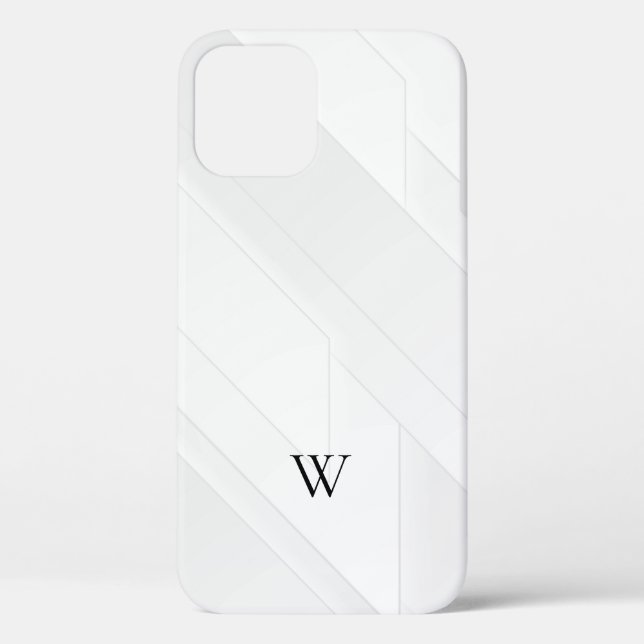 Modern White Pattern Case-Mate iPhone Case (Back)