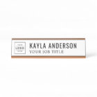 Modern White Personalised Logo Employee