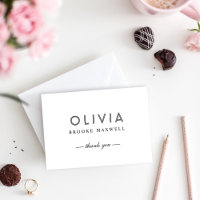 Modern White Personalised Name Monogram