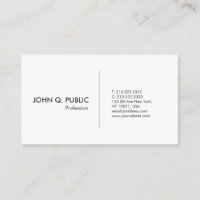 Modern White Professional Simple Elegant