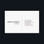 Modern White Professional Simple Elegant Business Card<br><div class="desc">Modern White Professional Simple Elegant Business Card. Perfect for Real Estate Agents,  Accountants,  Realtors,  Brokers,  Attorneys,  Lawyers,  Doctors,  Corporate Professionals,  Stylists,  Architects,  Engineers,  Directors,  Managers.</div>