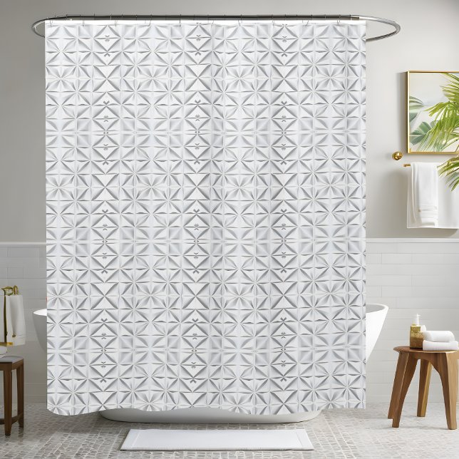 Modern White Shower Curtain  (Creator Uploaded)