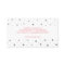 Modern White & Silver Polka Dot Business Card