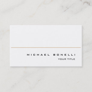 Modern White Simple Hot Professional Business Card