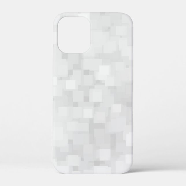 Modern White Square Pattern Case-Mate iPhone Case (Back)