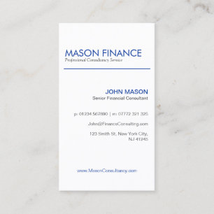 Modern White Vertical - Professional Business Card