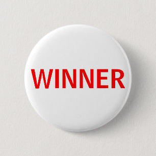 modern white Winner Pin