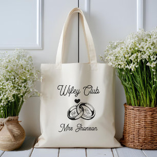 Modern Wifey Club Mrs Tote Bag, Honeymoon Wifey  Bag