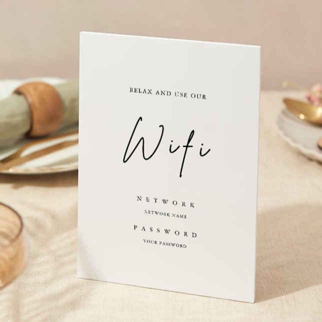 Modern Wifi Code, Wifi Connect Invitation (Modern Wifi Code, Wifi Connect Invitation)