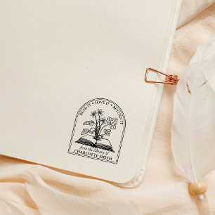 Modern Wild Flower Book From the Library Of Rubber Stamp