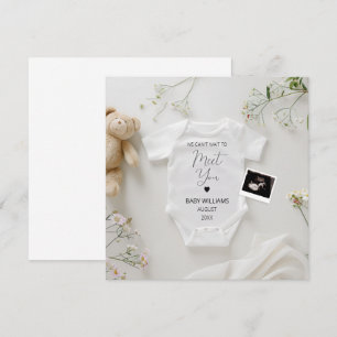 Modern Wild Flowers Pregnancy Announcement