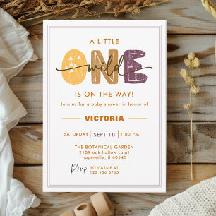 Modern Wild One Baby Shower Photo Invitation