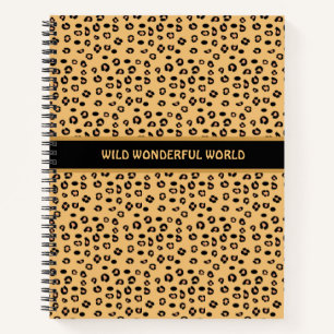 Modern Wild Tiger Pattern Notebook