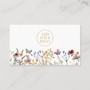 Modern Wildflower Business Card