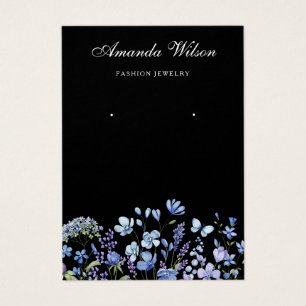 Modern Wildflower Earring Jewellery Display card