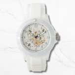 Modern Wildflower Floral Bee Stylish Chic Womans Watch<br><div class="desc">Modern Wildflower Floral Bee Stylish Chic Womans Watches features a trendy modern yellow watercolor wildflower floral with bumble bees. Created by Evco Studio www.zazzle.com/store/evcostudio</div>