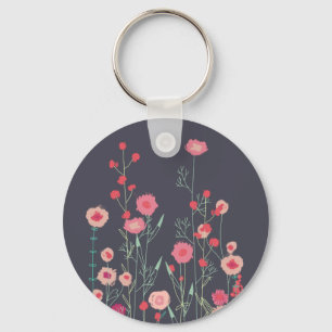 Modern Wildflower Key Ring