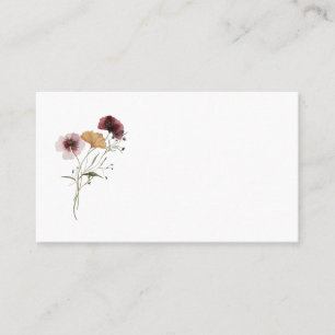 Modern Wildflower Place Card