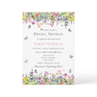 Modern Wildflower Watercolor Floral Bridal Shower