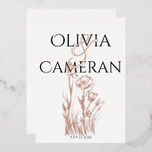 Modern Wildflower Wedding