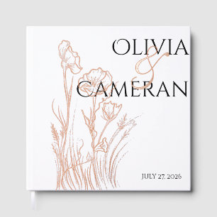 Modern Wildflowers Guest Book