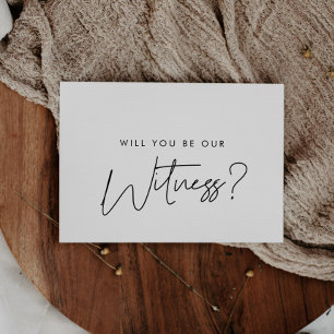 Modern Will you walk me down the aisle proposal Invitation