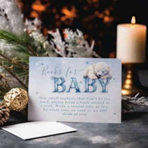 Modern Winter Bearly Wait Books for Baby Enclosure Card