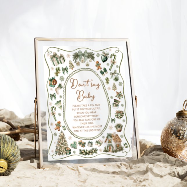 Modern Winter Cold Outside Don't Say Baby Game Poster (Creator Uploaded)